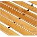 Banco de parque Aço e madeira Outsunny 122x60 Castanho