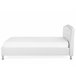 Beliani Cama Piel sintética METZ 169x217 Branco