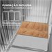 Abrigo de Jardim Aço Galvanizado e PP Outsunny Cinza