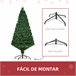 Árvore de Natal PVC e Metal HOMCOM, casa - natal Verde