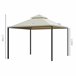 Pérgola de Exterior Metal, Poliéster Outsunny 300x300 Bege