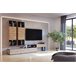Vitrine KAELON cor carvalho preto Preto