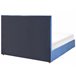 Beliani Cama baú Veludo VERNOYES 188x214 Azul Marino
