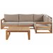 Beliani Conjunto lounge TIMOR Cinza Escuro