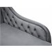 Beliani Chaise longue versão à esquerda Veludo NIMES Azul/ Verde