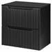 Móvel de casa de banho para lavatório Newport com 2 gavetas MDF 60 Preto