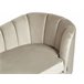 Beliani Chaise longue Veludo ALLIER Bege