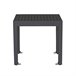 Mesa extensível de alumínio para jardim Lipari cinza Preto