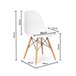 Pack Mesa Redonda de Vidro Temperado + 4 Cadeiras  Estilo Nórdico 90x90 Branco