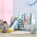 Escorrega Infantil com Baloiço HDPE, PP HOMCOM Multicor