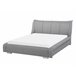 Beliani Cama com estrado Poliéster NANTES 168x237 Branco/ Bege