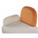 Beliani Chaise longue versão à esquerda Veludo ARCEY Branco
