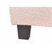 Beliani Cama com estrado Bouclé ROANNE 100x213 Creme