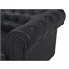 Beliani Poltrona CHESTERFIELD Preto