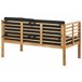Beliani Conjunto lounge Madeira de acácia PACIFIC Castanho