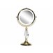Beliani Espelho de maquilhagem MAURY 18x12 Dourado