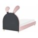 Beliani Cama infantil Terciopelo LALLIAS Creme