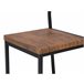 Conjunto de 4 cadeiras de jantar LAREDO Castanho/Preto Castanho