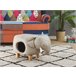 Beliani Puf animal JUMBO Cinza Claro
