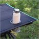 Aktive Mesa de acampamento dobrável com porta-copos Preto