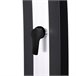 Sined ELLA BLACK INOX 40 l chuveiro solar de alumínio amigo do ambiente, Preto - Faixa de aço inoxidável Preto