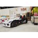 Cama carro POLICE 90x190 cm com comando incluído  Branco/ Preto
