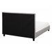 Beliani Cama com estrado Poliéster ROCHELLE 147x218 Cinza Claro