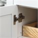 Aparador de Cozinha MDF e Vidro Temperado HOMCOM, casa - cozinha 120 Branco