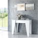  Mesa de consola extensível TM 90x53 Branco