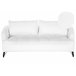 Beliani Sofá de 3 lugares Bouclé HOBRO Branco