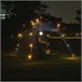Barendrecht Gazebo de jardim LED com módulo solar 250x250 Azul