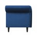 Beliani Chaise longue versão à direita Veludo LUIRO Azul Marino