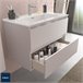 Móveis de casa de banho Bequia | Pia de porcelana 80 Branco