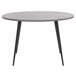 Beliani Mesa de jantar ODEON 120x120 Cinza Claro