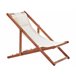 Beliani Cadeira lounge/relax AVELLINO Branco/ Bege