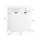 Armário de banho multifunções com 2 portas BZR121-W SoBuy Branco