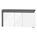 Aparador LED de 3 portas Teo 159 Branco/cinza