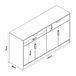 Aparador Varkaus 2 gavetas + 4 portas MDF Carvalho
