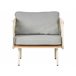 Beliani Conjunto lounge SENISE Branco/cinza