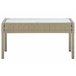 Beliani Conjunto lounge Ratan sintético MARSALA Bege