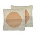 Beliani Almofada decorativa MOONFLOWER Bege