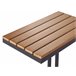 Beliani Mesa de jardim MESSINA 60x35 Preto/ Madeira