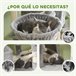 Arranhador para Gatos Aglomerado e Sisal PawHut Cinza