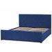 Beliani Cama com estrado Veludo ROCHEFORT 170x214 Azul Marino