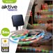 Tiras de LED solares autoadesivas Aktive Multicor