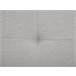 Beliani Cama com estrado Poliéster ROCHELLE 147x218 Cinza Claro
