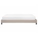 Beliani Cama com estrado Poliéster ROANNE 169x211 Bege