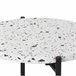 Mesa de apoio redonda Yala, terrazzo Branco Branco