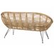 Beliani Conjunto lounge Rattan/vime MARATEA/CESENATICO Natural