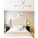 Beliani Cama Terciopelo LUBBON 189x215 Cinza